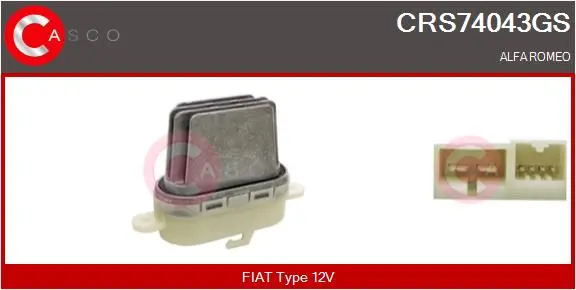 съпротивление, вентилатор за вътрешно пространство CASCO               