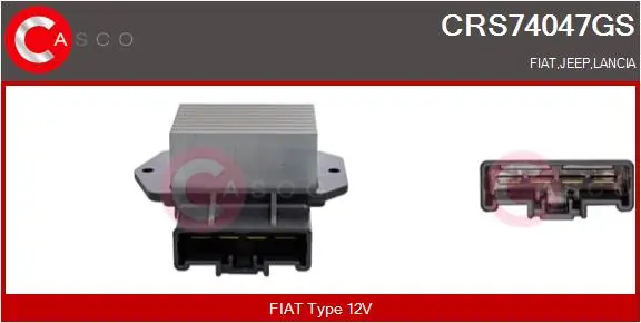 съпротивление, вентилатор за вътрешно пространство CASCO               