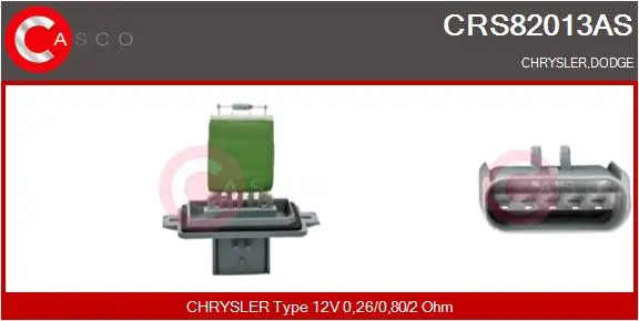 съпротивление, вентилатор за вътрешно пространство CASCO               