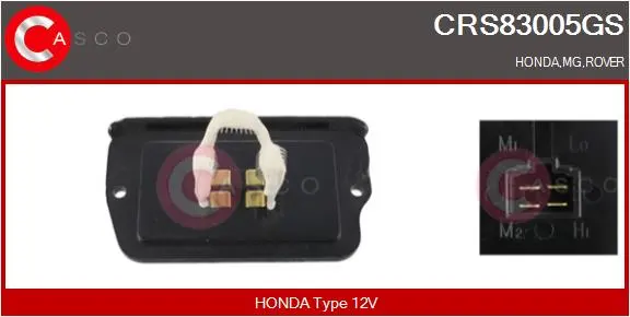 съпротивление, вентилатор за вътрешно пространство CASCO               