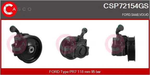 Хидравлична помпа, кормилно управление CASCO