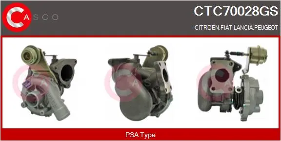 турбина, принудително пълнене с въздух CASCO               