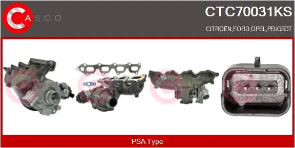 турбина, принудително пълнене с въздух CASCO               