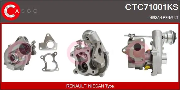 турбина, принудително пълнене с въздух CASCO               