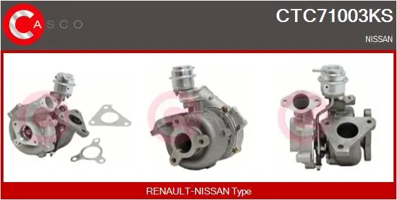 турбина, принудително пълнене с въздух CASCO               