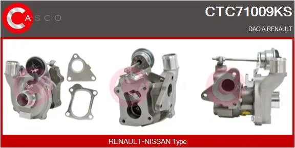 турбина, принудително пълнене с въздух CASCO               