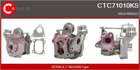 турбина, принудително пълнене с въздух CASCO               