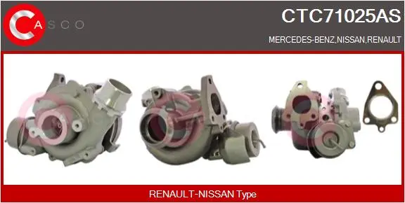 турбина, принудително пълнене с въздух CASCO               