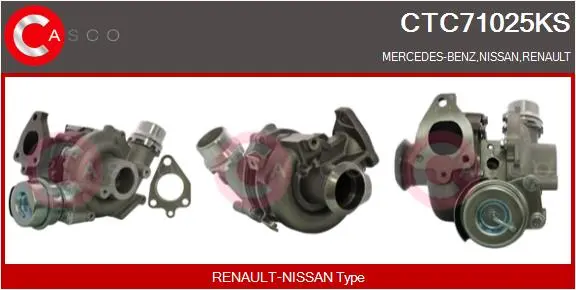 турбина, принудително пълнене с въздух CASCO               