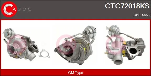 турбина, принудително пълнене с въздух CASCO               