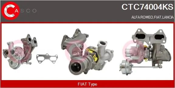 турбина, принудително пълнене с въздух CASCO               
