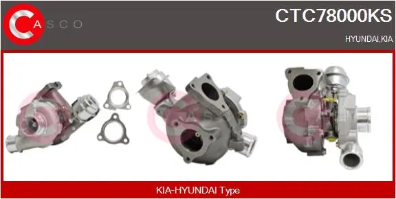 турбина, принудително пълнене с въздух CASCO               