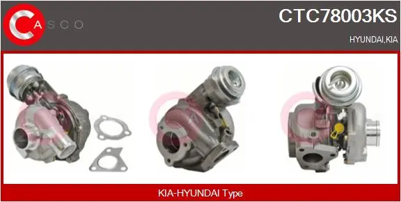 турбина, принудително пълнене с въздух CASCO               