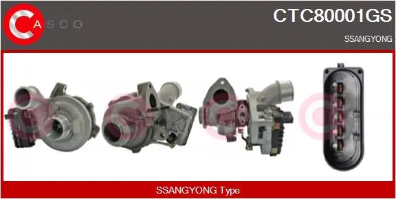 турбина, принудително пълнене с въздух CASCO               