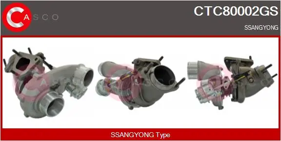 турбина, принудително пълнене с въздух CASCO               