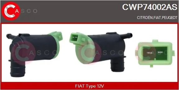 водна помпа за миещо устр., почистване на стъклата CASCO               