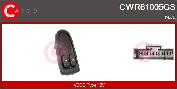 ключ(бутон), стъклоповдигане CASCO               