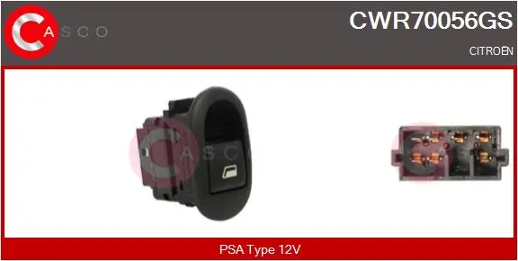 ключ(бутон), стъклоповдигане CASCO               