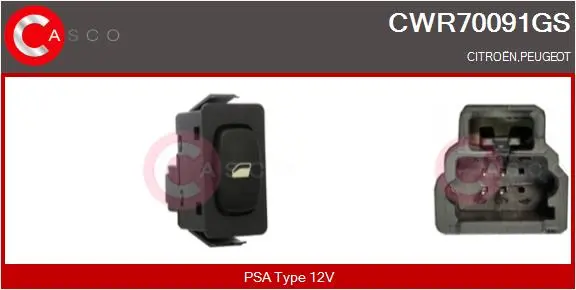 ключ(бутон), стъклоповдигане CASCO               