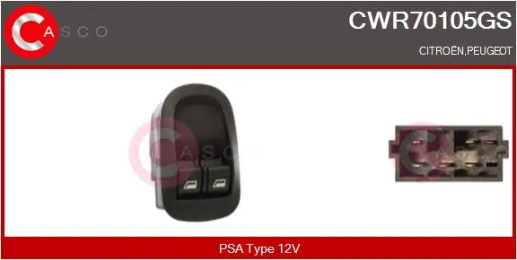 ключ(бутон), стъклоповдигане CASCO               