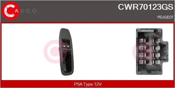 ключ(бутон), стъклоповдигане CASCO               