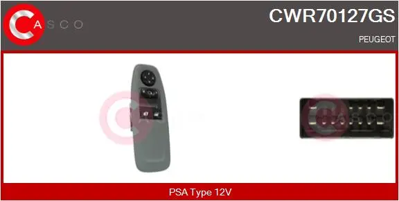 ключ(бутон), стъклоповдигане CASCO               