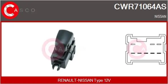 ключ(бутон), стъклоповдигане CASCO               