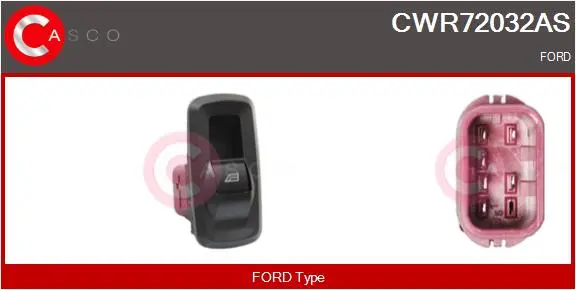 ключ(бутон), стъклоповдигане CASCO               