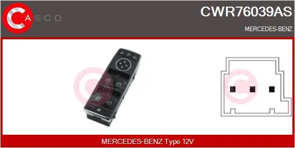 Стъклоповдигач за MERCEDES-BENZ GLE (W166) 350 d 4-matic (166.024) CWR76039AS CASCO               