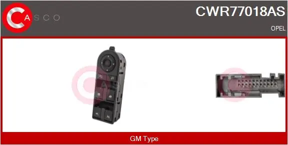 ключ(бутон), стъклоповдигане CASCO               