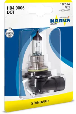 крушка с нагреваема жичка, фар за дълги светлини NARVA               