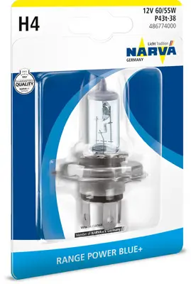 крушка с нагреваема жичка, фар за дълги светлини NARVA               