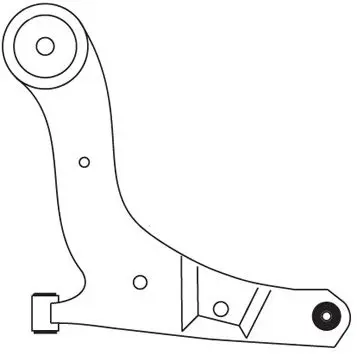 носач, окачване на колелата FRAP                