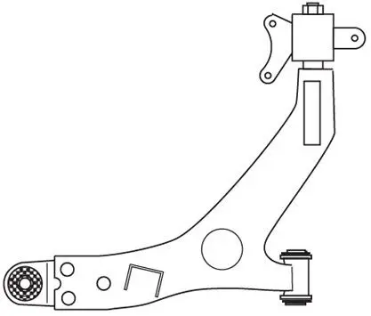 носач, окачване на колелата FRAP                