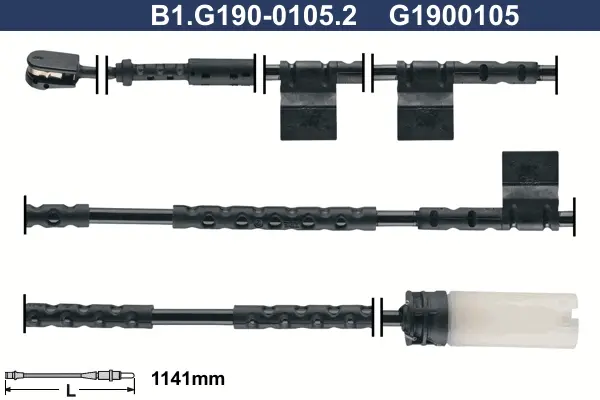 предупредителен контактен сензор, износване на накладките GALFER              