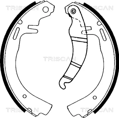 Комплект спирачна челюст TRISCAN