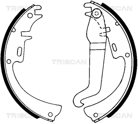 Комплект спирачна челюст TRISCAN