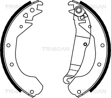 Комплект спирачна челюст TRISCAN