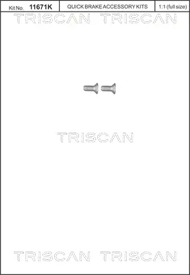 К-кт болтове, спирачен диск TRISCAN