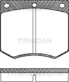 Комплект спирачно феродо, дискови спирачки TRISCAN