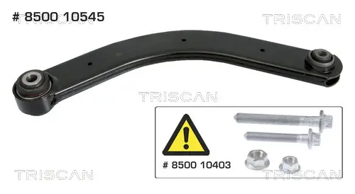 Носач, окачване на колелата TRISCAN