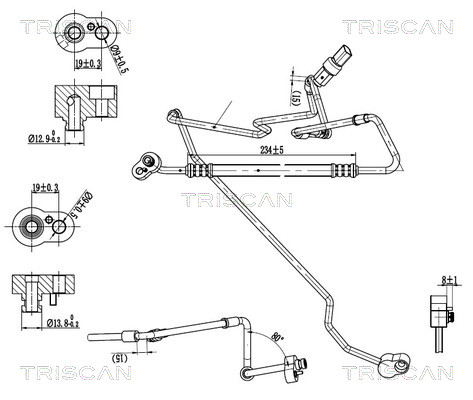 Тръбопровод за високо налягане вакуум, климатизация TRISCAN