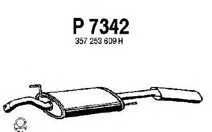 ➡️ Задно гърне FENNO P7342 за Volkswagen PASSAT (3A2, 35I) 1.8 ➡️  AutoProfi.BG ®