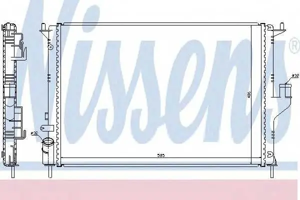 Радиатор, охлаждане на двигателя NISSENS