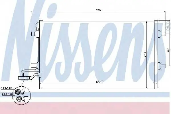 Кондензатор, климатизация NISSENS