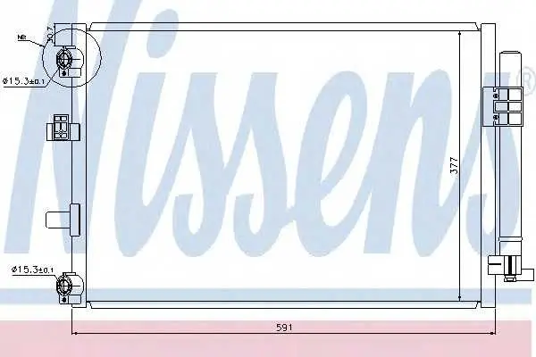 Кондензатор, климатизация NISSENS