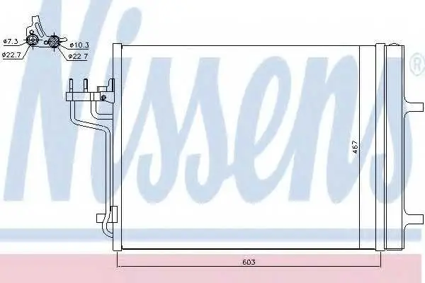 Кондензатор, климатизация NISSENS