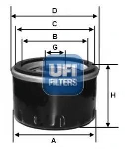 Маслен филтър UFI