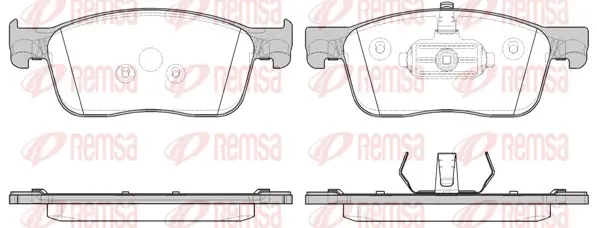 Комплект спирачно феродо, дискови спирачки REMSA