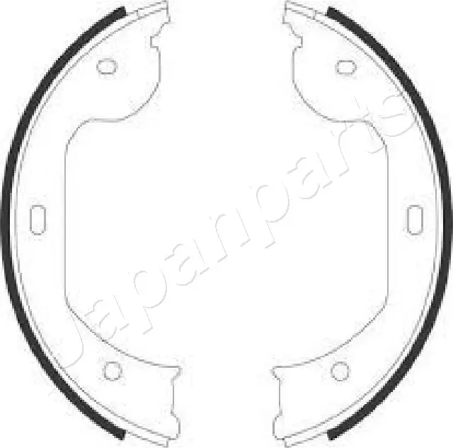 Комплект спирачна челюст, ръчна спирачка JAPANPARTS